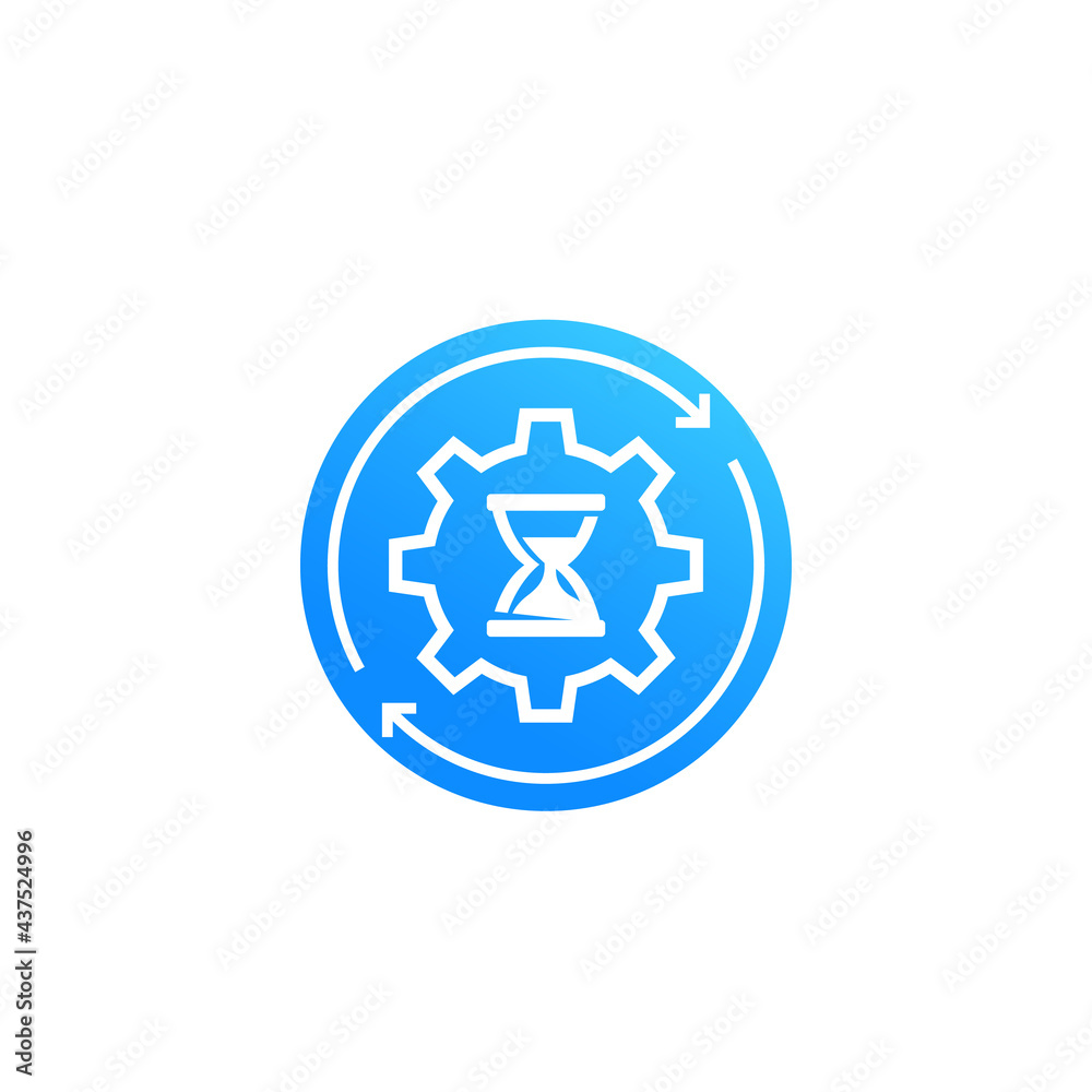 productivity and efficiency concept, vector icon productivity and efficiency concept, vector icon