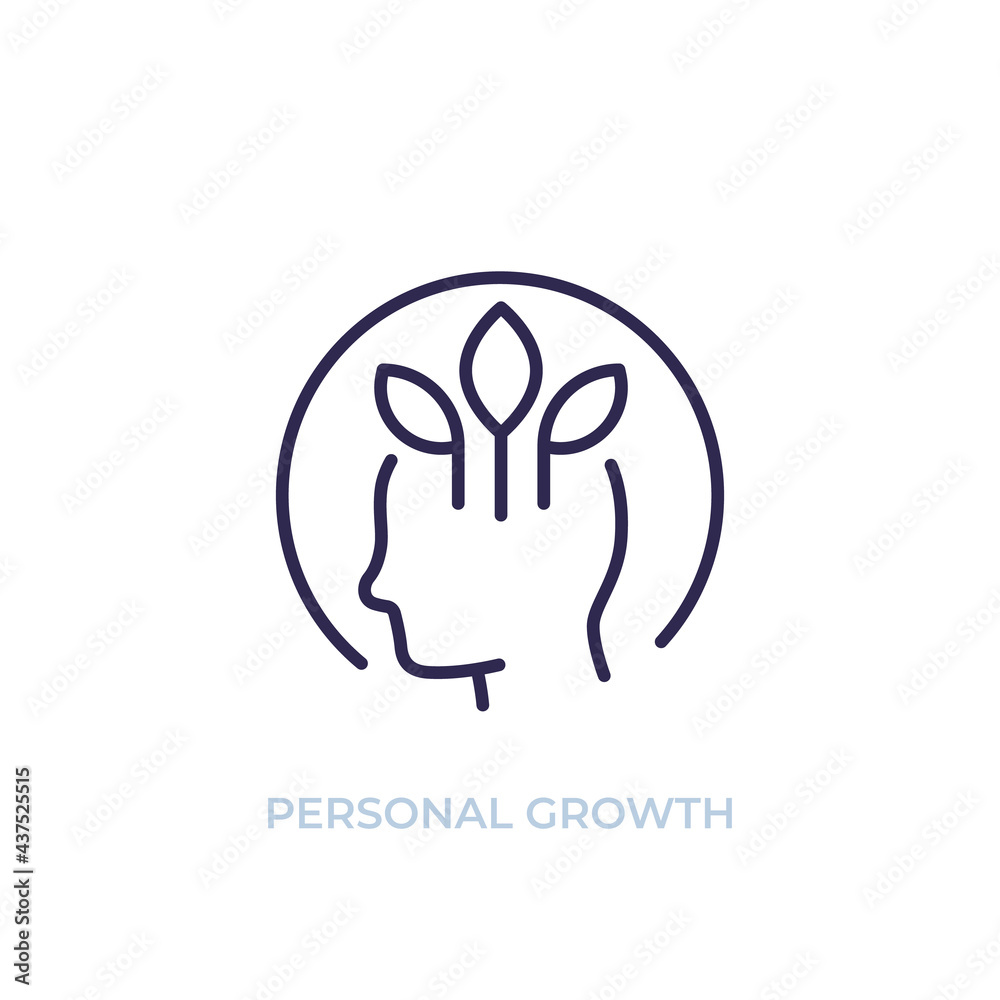 personal growth, self development line icon personal growth, self development line icon