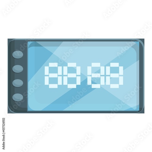 Taximeter taxi icon. Cartoon of Taximeter taxi vector icon for web design isolated on white background