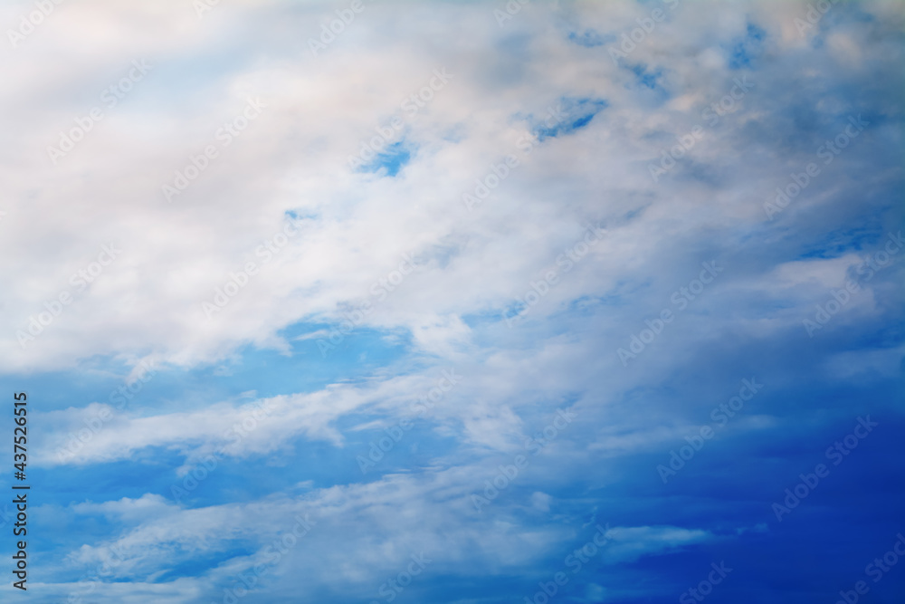 blue sky white clouds  background