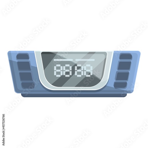 Taximeter vehicle icon. Cartoon of Taximeter vehicle vector icon for web design isolated on white background
