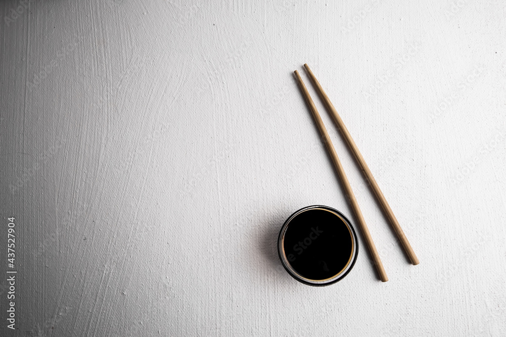 Japanese sushi chopsticks and sauce bowl. tasty soy sauce. Chopsticks. Japanese sushi chopsticks and sauce bowl. tasty soy sauce. Chopsticks.