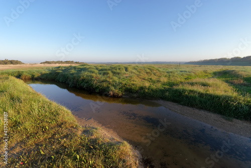 Maye river in the bay of the Somme