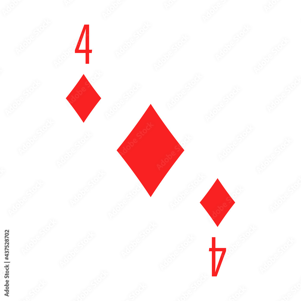 Illustration for diamond poker card. Illustration for diamond poker card.