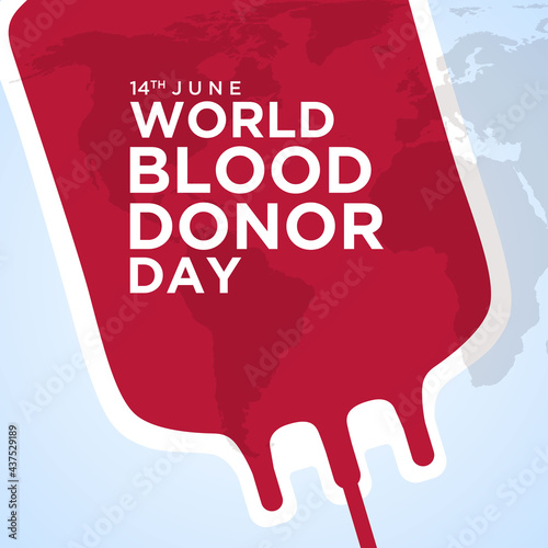World Blood Donor Day illustration vector graphic of perfect for greeting card, background, invitation, madicine, web, icon, simple wallpaper, ornament