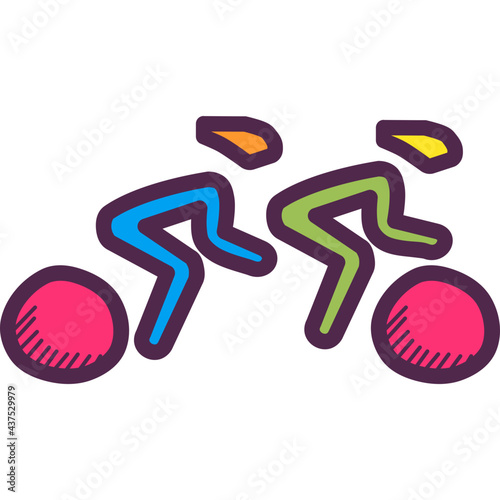 Track Cycling Icon