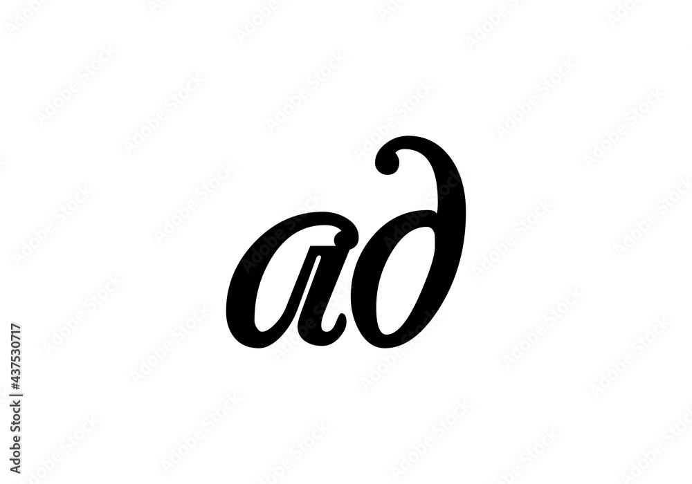 this is a latter AD logo icon this is a latter AD logo icon