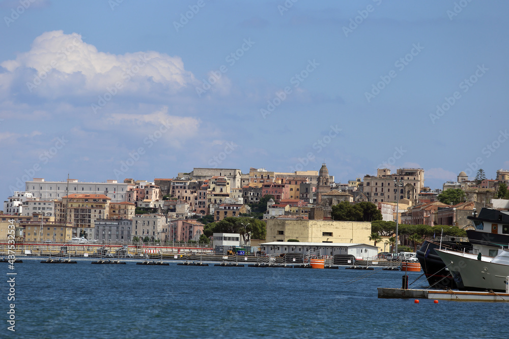 Gaeta, Italy - The town and port seen from Caboto waterfront