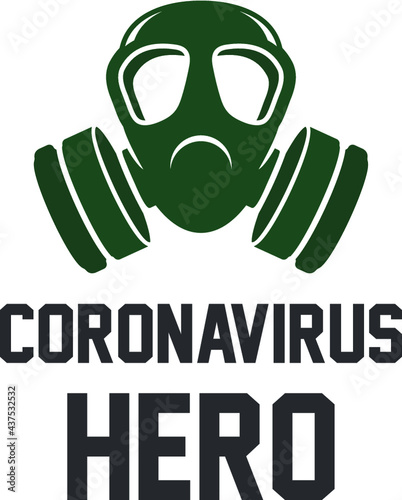 Vector illustration of the coronavirus hero sign
