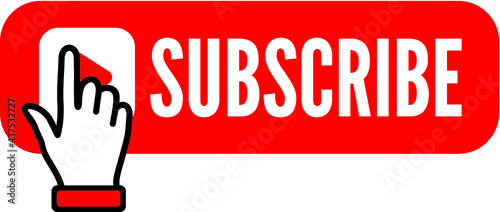 Vector illustration of the subscribe button