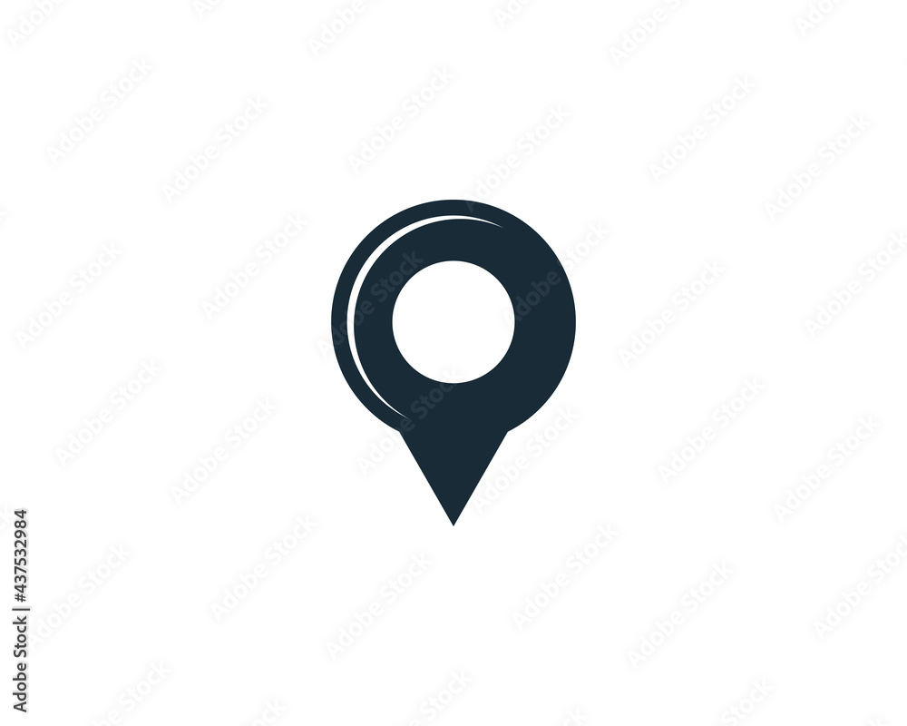 Point Map, Pin Locate Icon Design Template Elements Point Map, Pin Locate Icon Design Template Elements
