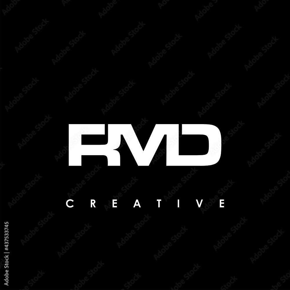 RMD Letter Initial Logo Design Template Vector Illustration