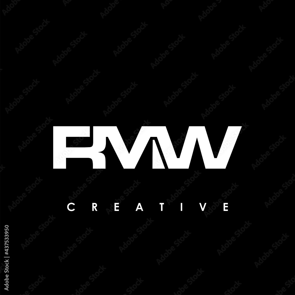 RMW Letter Initial Logo Design Template Vector Illustration