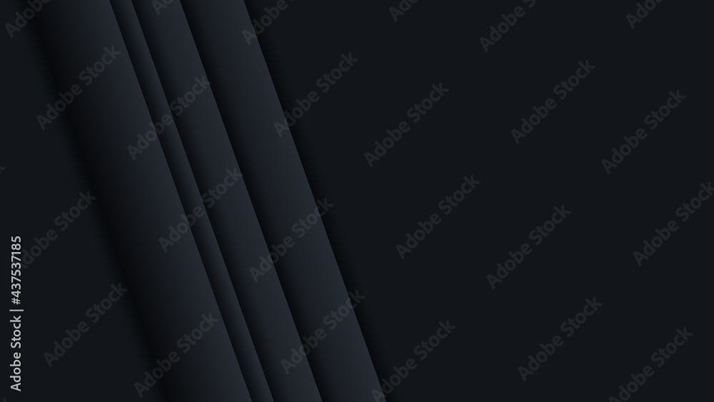 Dark deep black dynamic abstract vector background with diagonal lines. Modern creative halftone premium gradient. 3d cover of business presentation banner for sale event night party. Soft shadow dots Dark deep black dynamic abstract vector background with diagonal lines. Modern creative halftone premium gradient. 3d cover of business presentation banner for sale event night party. Soft shadow dots