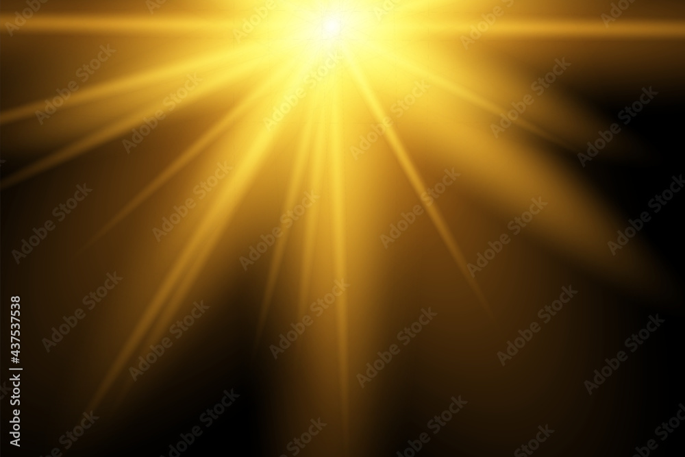 Glow isolated white transparent light effect set, lens flare, explosion, glitter, line, sun flash, spark and stars.