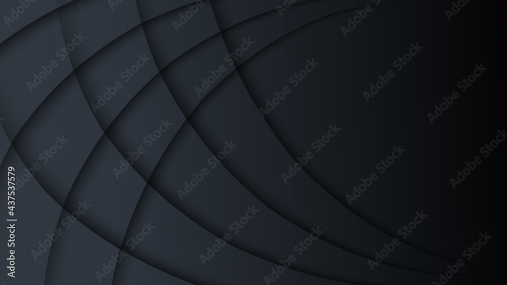 Dark deep black dynamic abstract vector background with diagonal lines ...