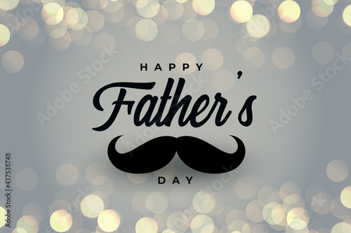 happy fathers day beautiful bokeh greeting
