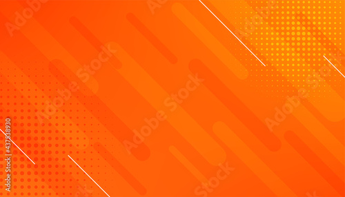 abstract orange background with lines and halftone effect photo
