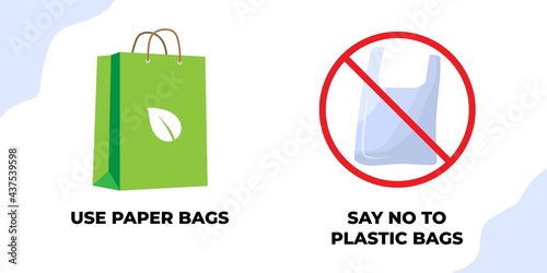 vector illustration for international plastic bag free day