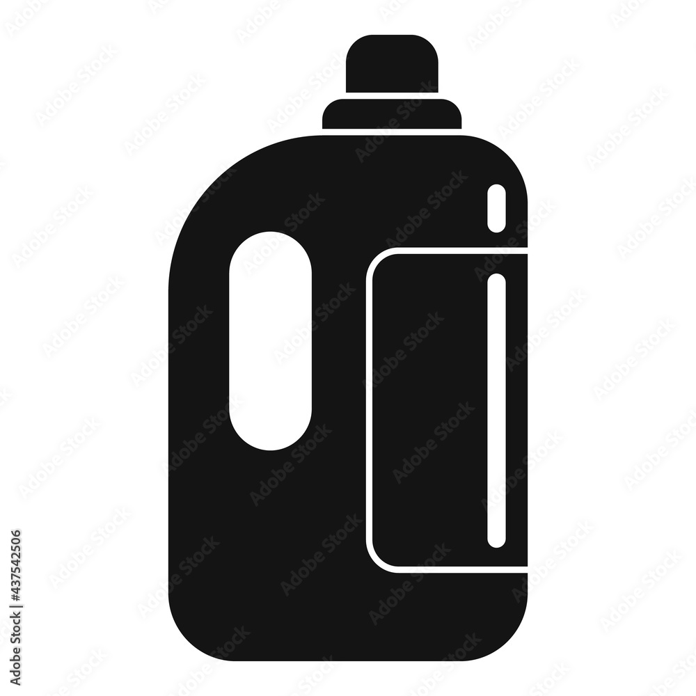 Softener liquid bottle icon, simple style Softener liquid bottle icon, simple style