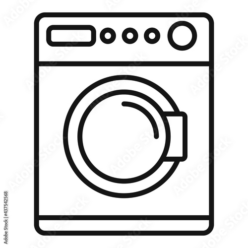 Softener washing machine icon, outline style