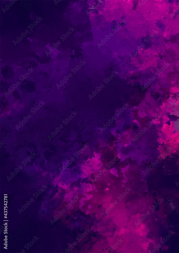 ピンク色と紫色の水彩テクスチャ背景
