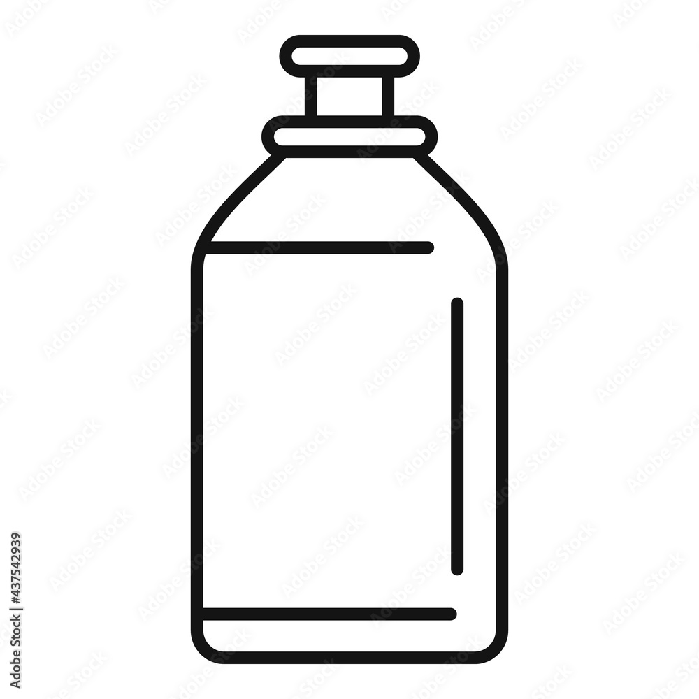 Softener toilet bottle icon, outline style