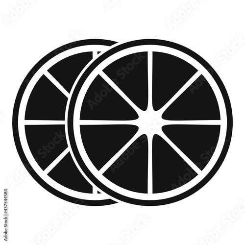 Essential oils citrus icon  simple style