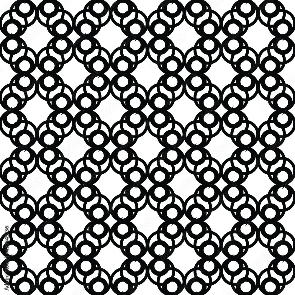 Fototapeta premium Seamless pattern. Vintage decorative elements. Hand drawn mandala background