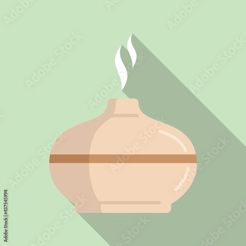 Aromatherapy diffuser icon, flat style