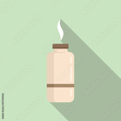 Glass diffuser icon, flat style