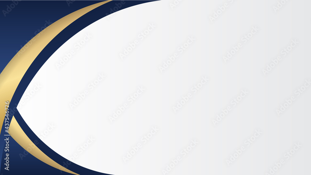 Dark blue and gold abstract background on white background. Dark blue and gold business presentation background with copy space for text Dark blue and gold abstract background on white background. Dark blue and gold business presentation background with copy space for text