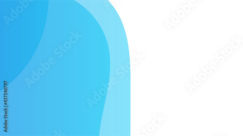 Simple minimal blue wave abstract background. Abstract background with dynamic effect. Motion vector Illustration. Trendy gradients. Can be used for advertising, marketing, presentation.