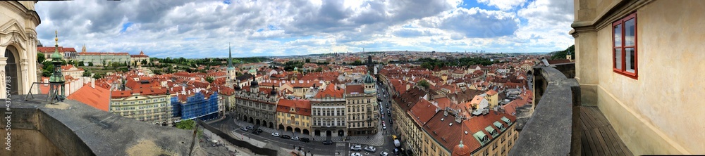 180 degree panorama of Prague