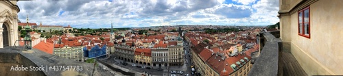 180 degree panorama of Prague