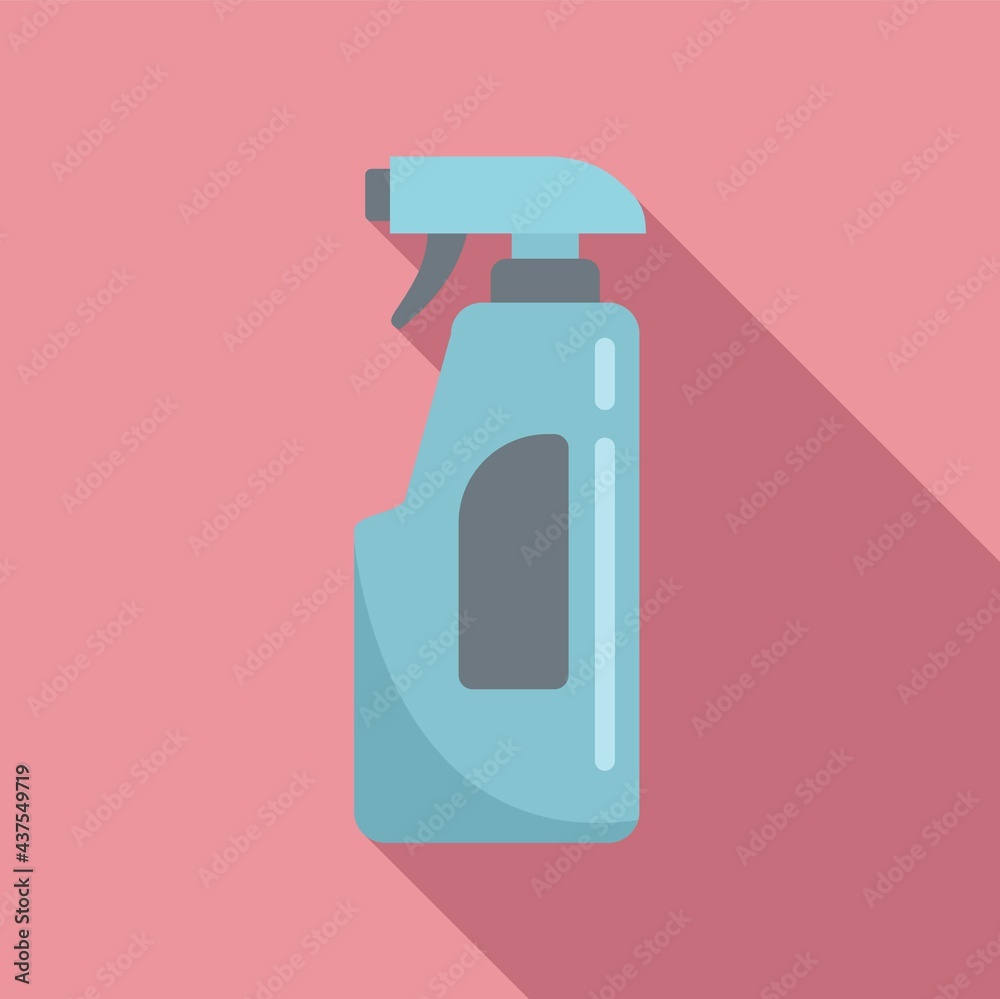 Disinfection spray icon, flat style Disinfection spray icon, flat style