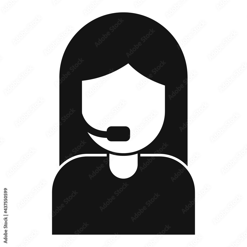 Call support home delivery icon, simple style Call support home delivery icon, simple style