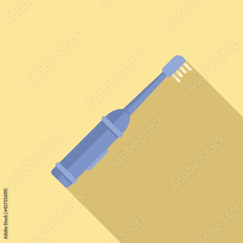 Electric toothbrush care icon, flat style