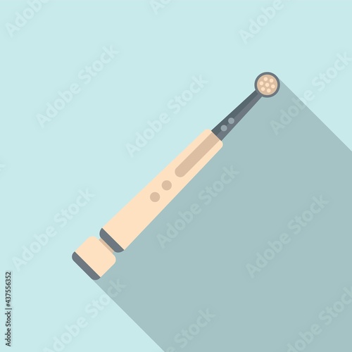 Electric toothbrush healthcare icon, flat style