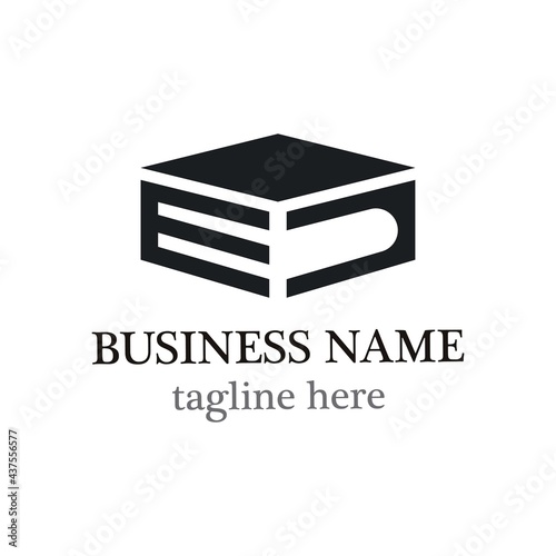 ED Letter geometric logo