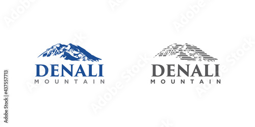 Denali mountain design illustration vector eps format , suitable for your design needs, logo, illustration, animation, etc.