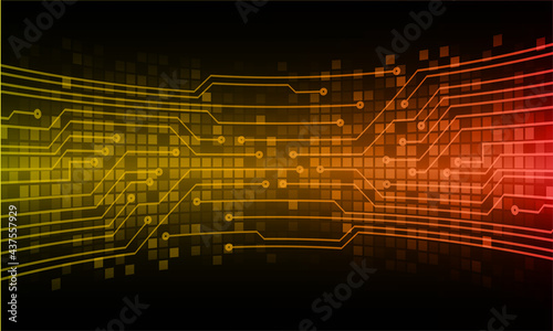 cyber circuit future technology concept background