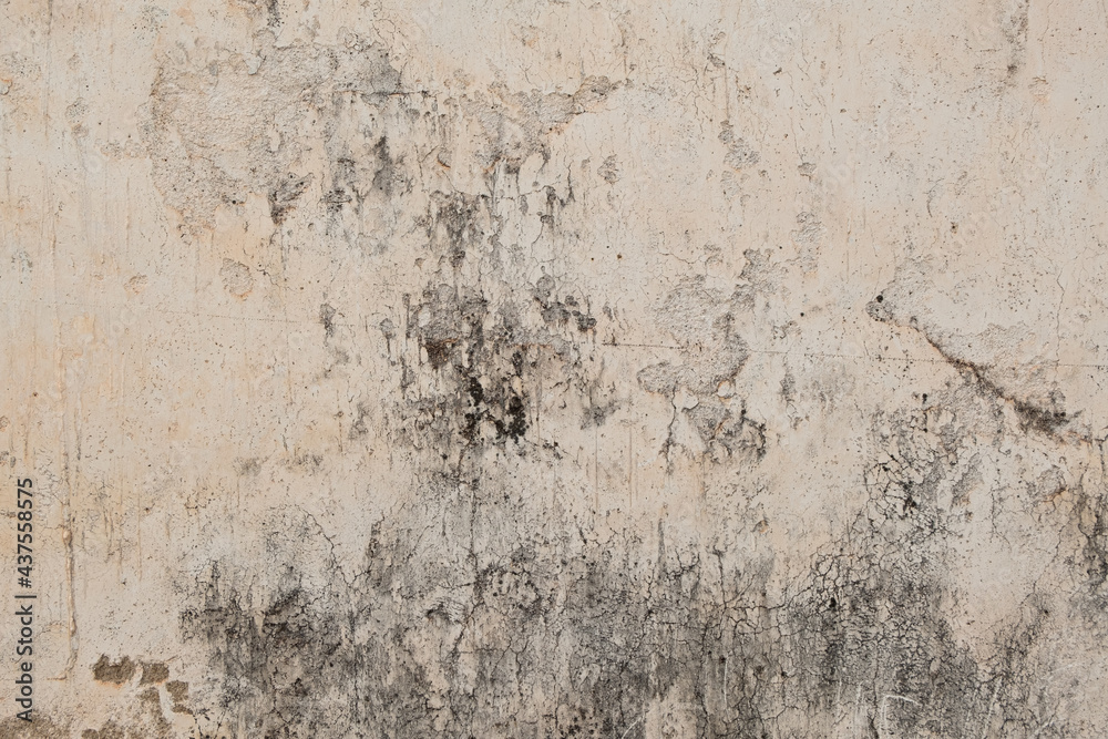 Old Grungy white concrete wall texture background