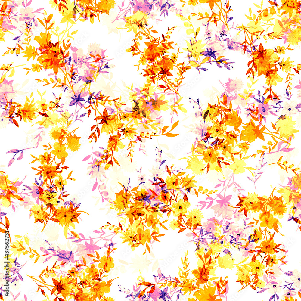 seamless pattern abstracts floral composition seamless pattern abstracts floral composition