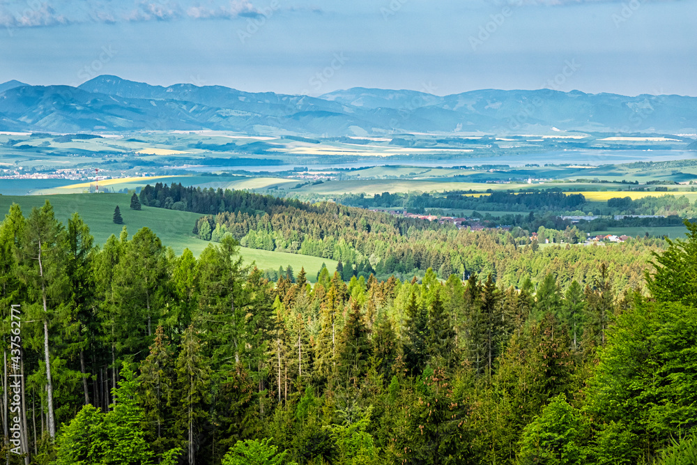 Fototapeta premium Low Tatras and Liptov basin, Slovakia