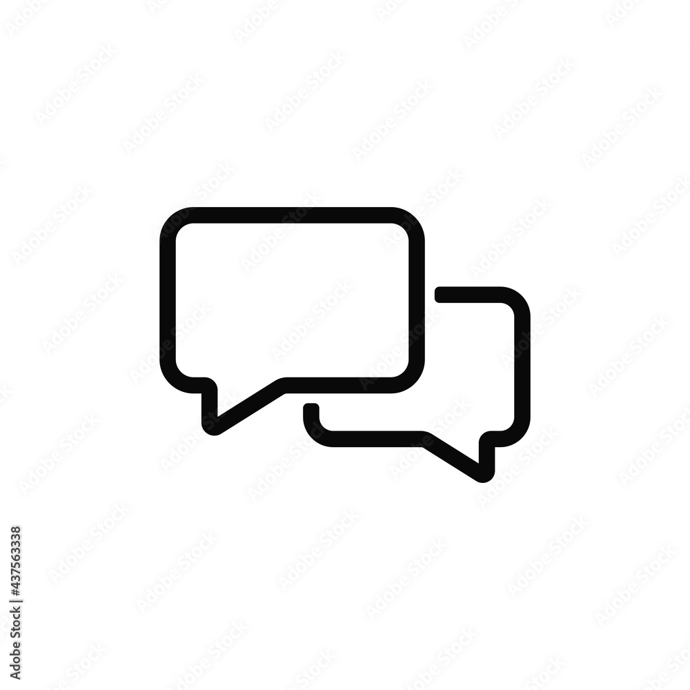 Fototapeta premium Talk icon. Chat, message, speech bubble, comment. Vector illustration design.