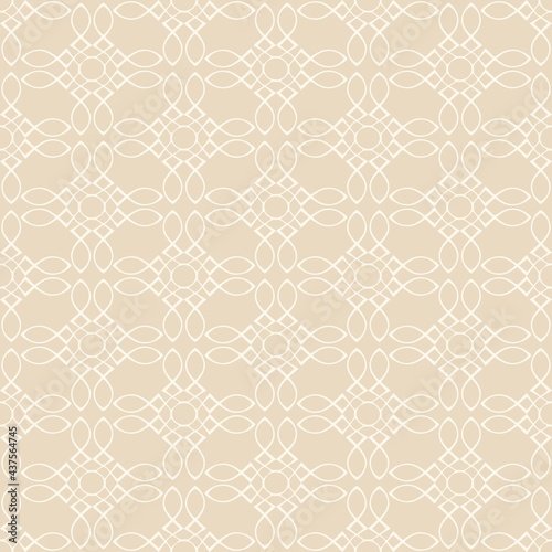 Decorative background pattern with simple ornamentation on a light beige background, wallpaper