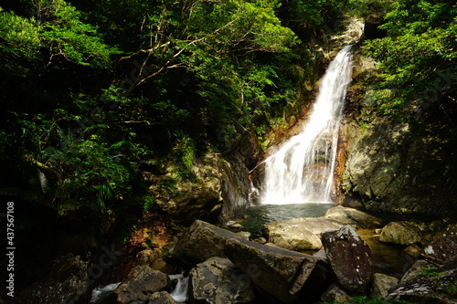 Hiji waterfall  Hijiotaki  Okinawan national park -                    