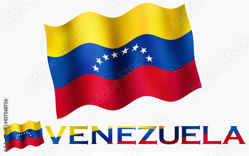 Venezuelan flag illustration with Venezuela text and white space Free Download Venezuelan flag illustration with Venezuela text and white space - GFXLoad