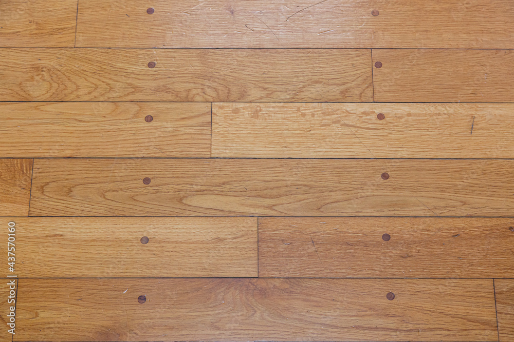Naklejka premium 木製床, ゆか, フロア, 体育館